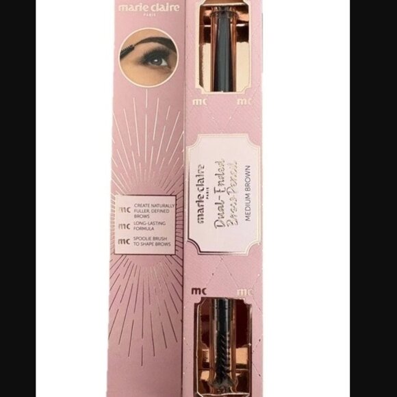 Marie Claire Paris dual ended brow pencil medium brown 0.2g - Picture 1 of 2